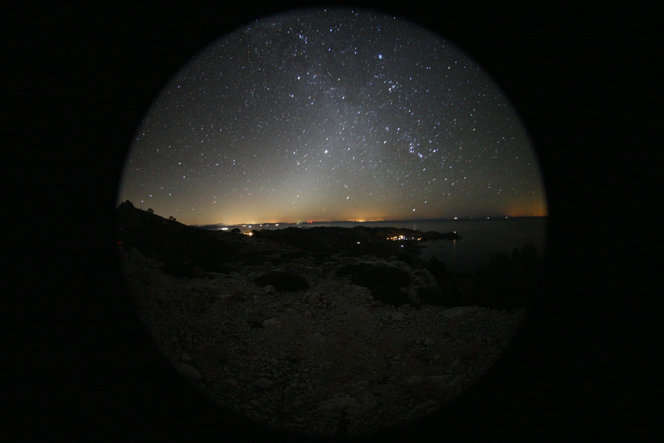 Lastovo, Croatia - Zodical light with fisheye lens MR